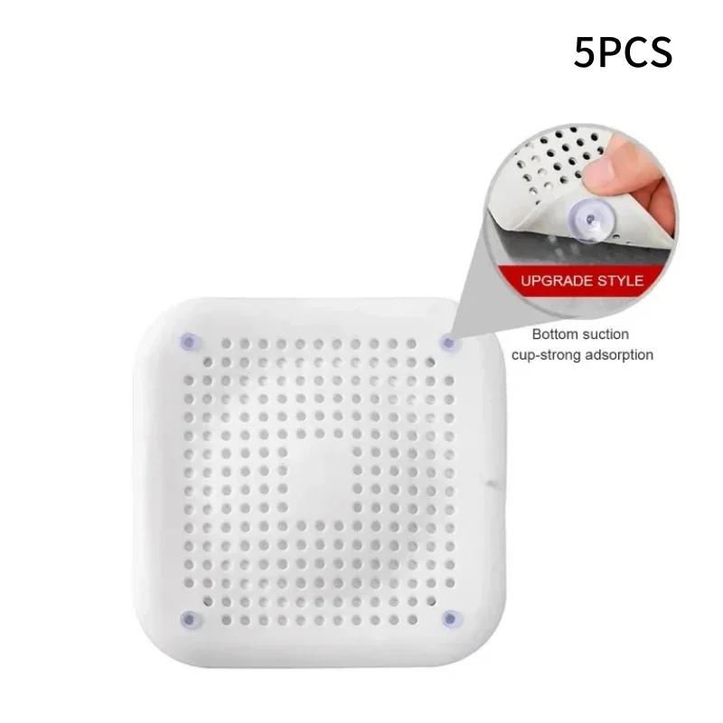 Silicone Hair Filter Sink Drain Stopper Anti Blocking Strainer for Bathroom Shower Bathtub Kitchen Floor Drain Deodorant Plug