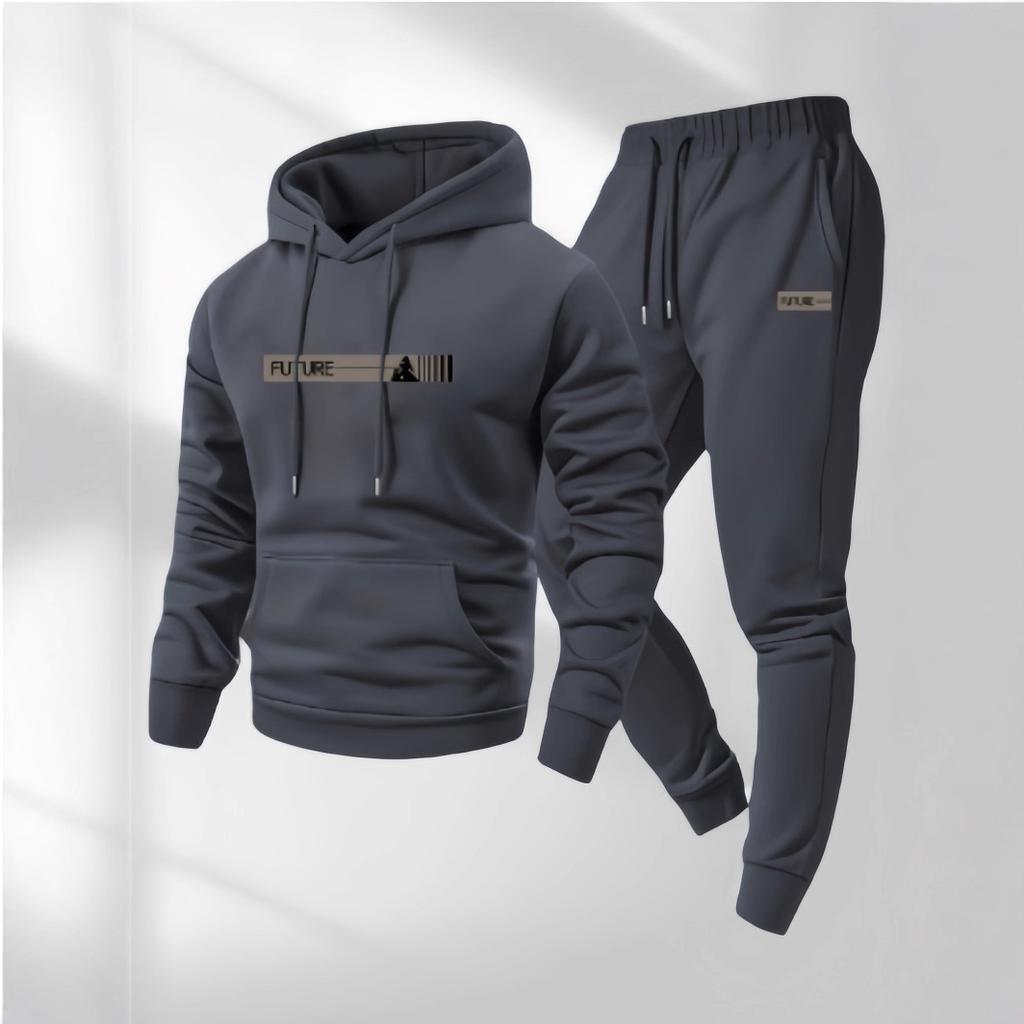 European size new casual fashion men's and women's sweaters, printed hoodies and drawstring sports suits Europe and the United States