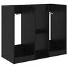 Golfkast Massief Zwart Eiken Look 102 x 45 x 85,5 cm
