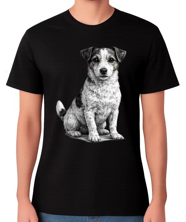 Jack Russell Terrier T-Shirt Realistic Small Dog Gift Unisex Tee XXL