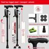 Four-Legged Aluminum Walking Cane with Light, Non-slip, Telescopic, Lightweight, Multi-functional Support for the Elderly