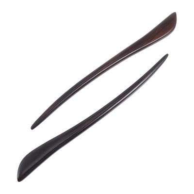 KESYOO Wooden Everyday 2 Japanese Wooden Hair Hair Simple Hair Set of 2 Hairpin, Use, Pieces, Style, Yukata, Stick, Ornament, Accessory, (Styling 1)