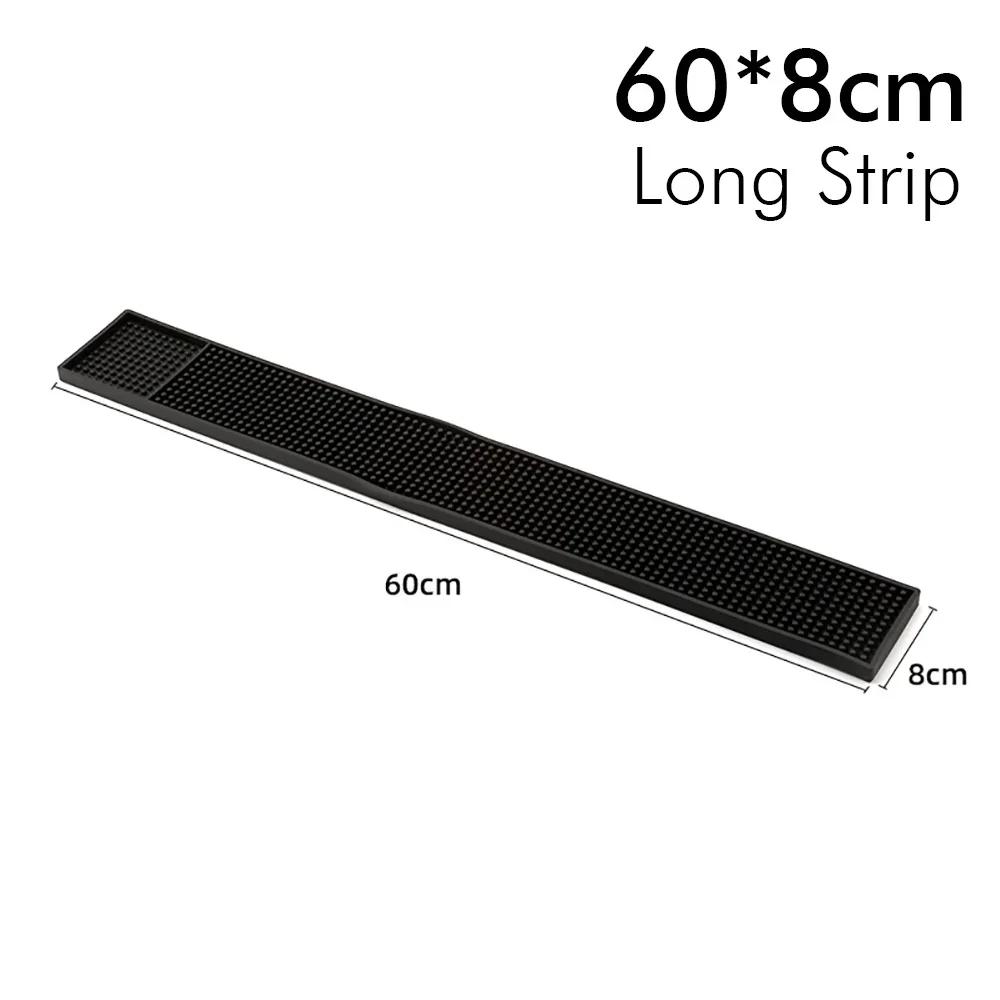 Bar Mat Rubber Anti-slip PVC Coffee Bar Mats Cup Mat Waterproof Heat Resistant Durable Drain Mat for Home Bar Cafe