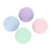4Pcs Cat Cotton Rope Balls with Rustling Stone Boredom Relief Interactive Woven Cat Ball Toys for Kitten Cat
