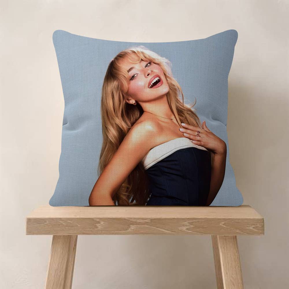 Fashion Singer SSabrina CCarpenter Pillow Cover Sofa Cushion Cover Home Room Decoration Children Gift