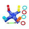 Inflatable Toss Game Floating Pool Ring Set Portable with 4 Rings Multiplayer Float