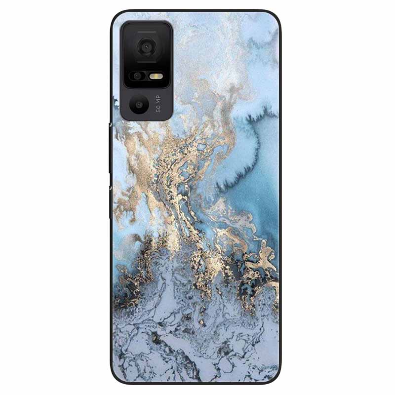 Phone Case for TCL 40 NXTpaper 5G Covers Black Bumper Silicone Soft Shell for TCL 40 NxtPaper 5G TPU Coques Lovely Marble Fundas