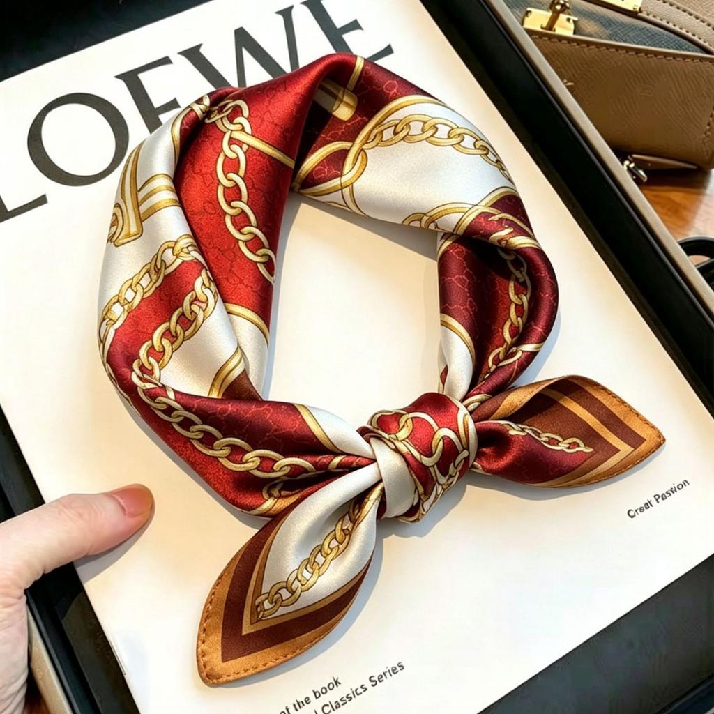 [111 Mulberry Silk] Silk Silk Scarf Spring Fashion Versatile Silk Square Scarf High-end Scarf Women