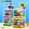 Areax  SquarePants Building Block Box Series 2 Assembly Desktop Desktop Decoration Model Children's Toys Surprise Gifts
