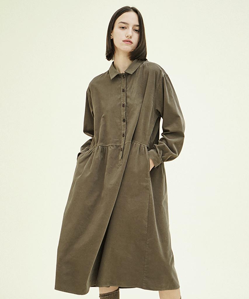 CHIQUITA Pullover Dress (Corduroy) Brown 244201Sbr