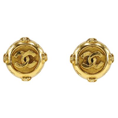 Chanel COCO Mark Ohrring Vintage Vergoldet 20,7g Damen Gebraucht