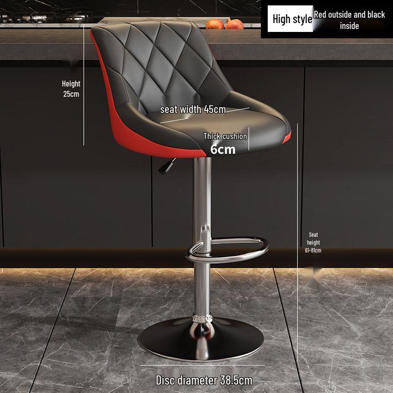 High Back Lift Bar Stool - Elegant Home or Bar Use