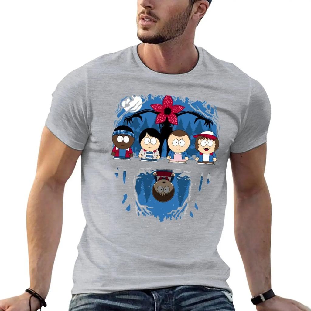 Crew Neck Loose Short Sleeve Fashion Comfortable Top Print Versatile T-Shirts Men’s