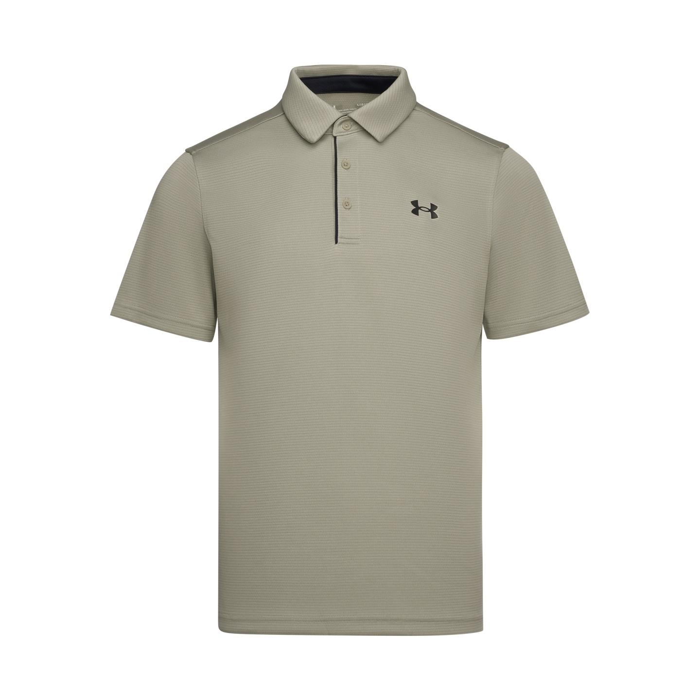 Under Armour Polo Shirts Men s Taupe Crew Neck Moderate 1290140-203 XL
