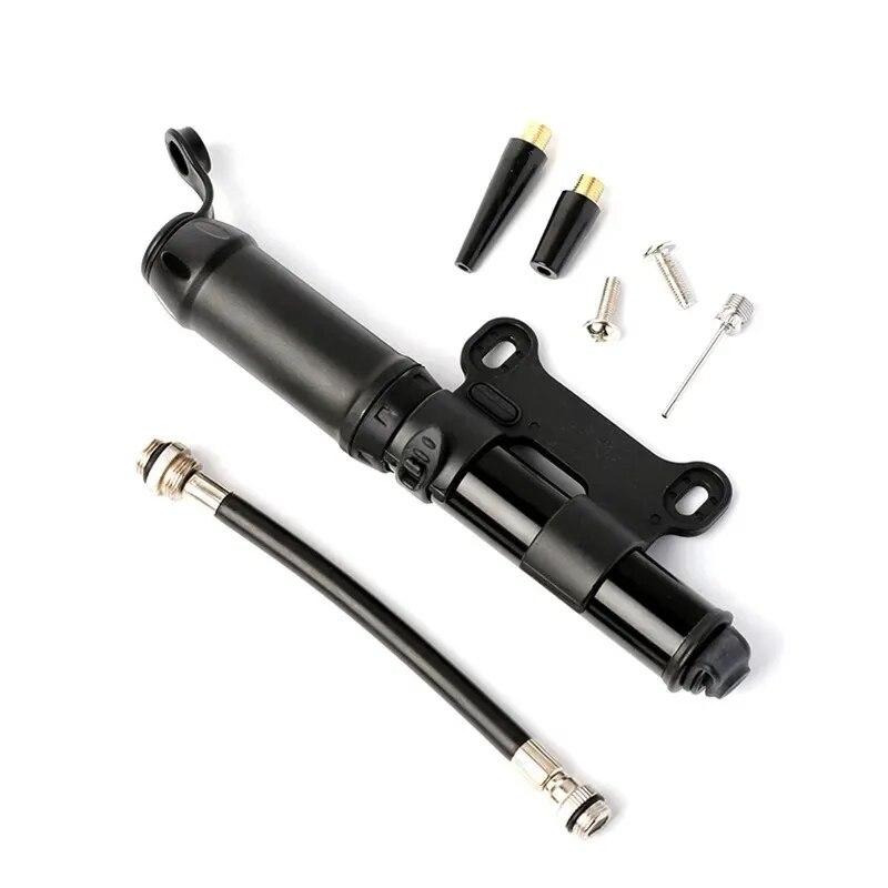 Bicycle Mini Pump 100 PSI Air Portable MTB Road Bicycle Air Pump Presta Schrader Valve Mountain Bike Tire Pump With Hose 100 PSI MINI Pump