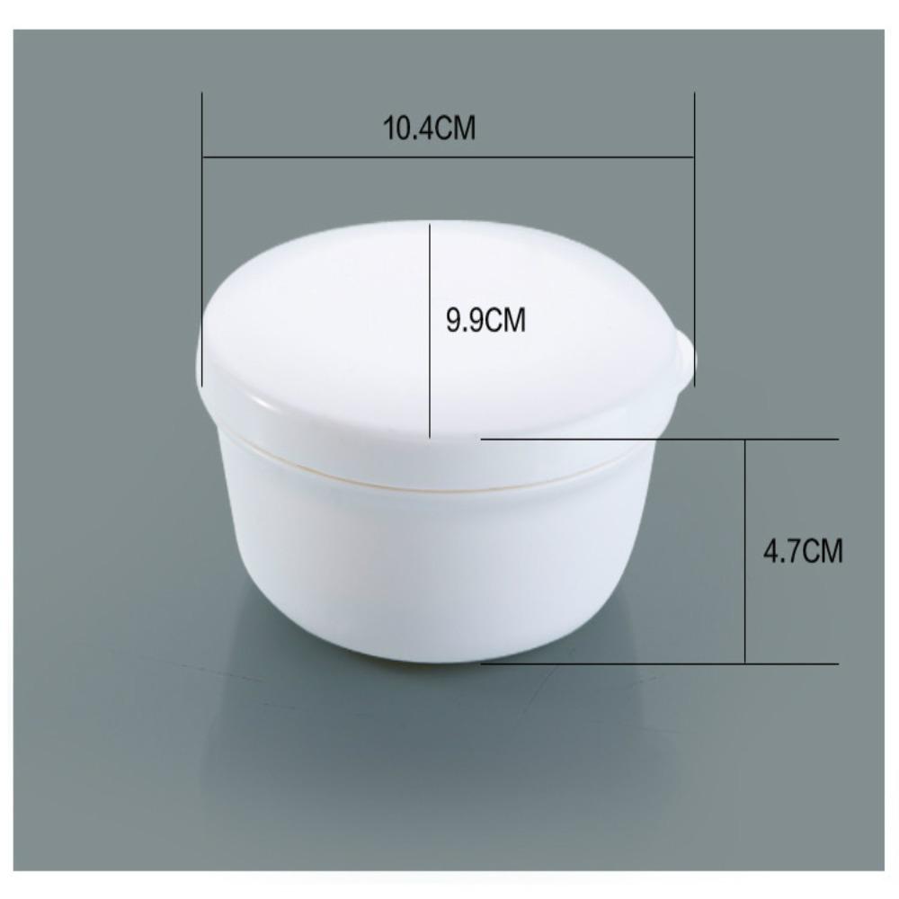 2 Pcs Green and Black Travel Soap Container Blue and White, Round Draining Soap Dish  Business Trip