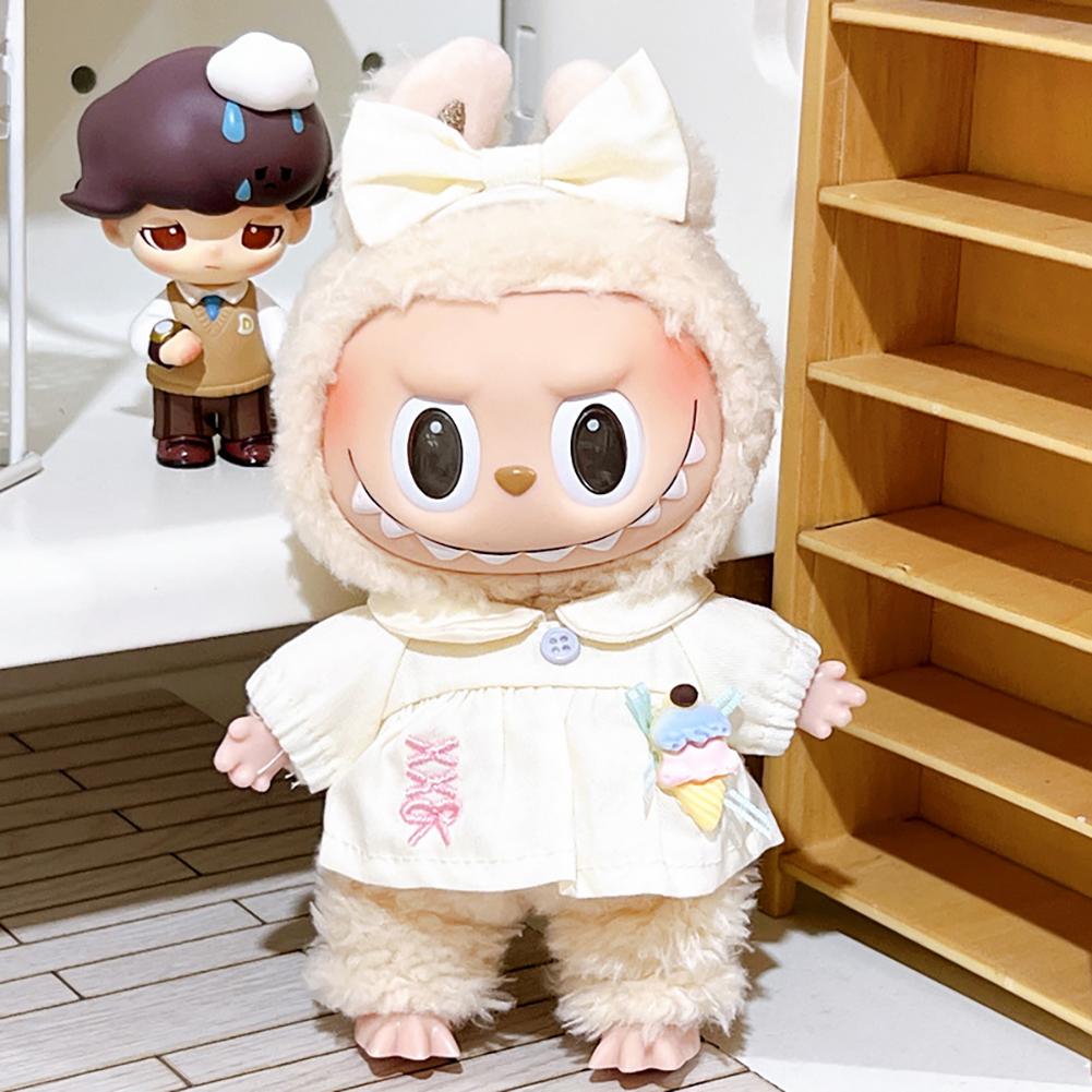 

Для 17 см Кукольная одежда Лабубу Модная одежда Толстовки Кукольная одежда Цветовые толстовки Кукольные аксессуары Милые украшения Маленькая одежда 1