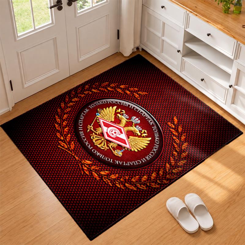 FC Spartak Moscow Carpet Door Mat for Living Room or Bedroom Protective Mat Under Chair Office Decoration Christmas Gift Birthday Present