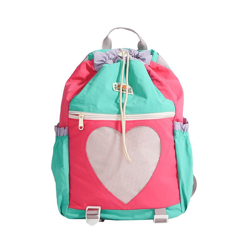 Kids Contrast Colorful Color Backpack Padded Straps Lightweight Bags Travel