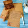 With Rope Craft Paper Kraft Paper Valentine's Day Writing Paper Retro Vintage Envelope Letter Pad