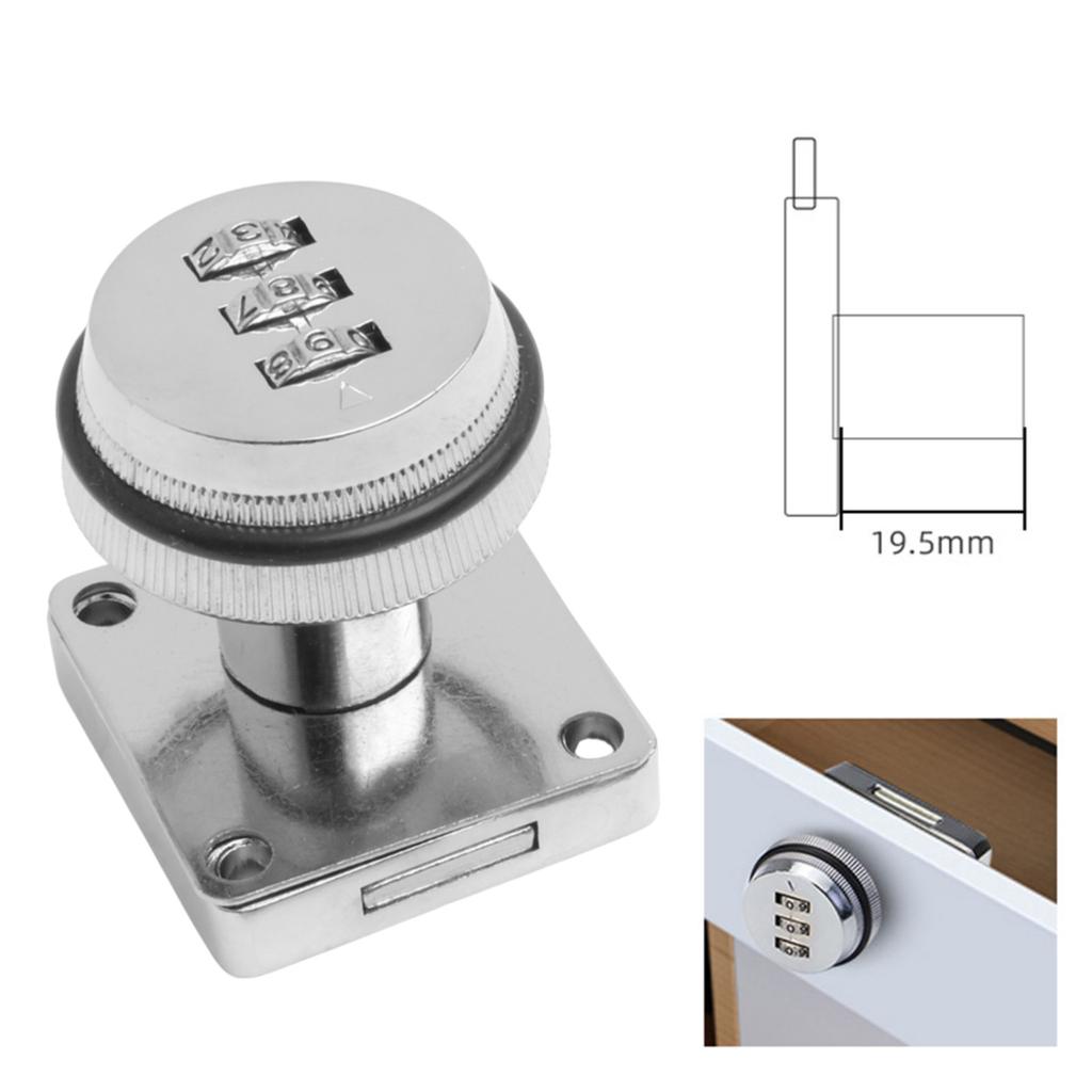 Cabinet Drawer Password Lock Digital Code Lock Office File Drawer Combination Password Code Anti-theft Furniture Hardware