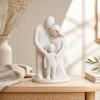 Family Of Three Parent Child Statue Home Ornament 4 Persons Figurine  Bedroom Decor