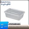 JingJingRS Disposable Rectangular Transparent Meal Prep Containers with Lids, 750ml, 20 Sets