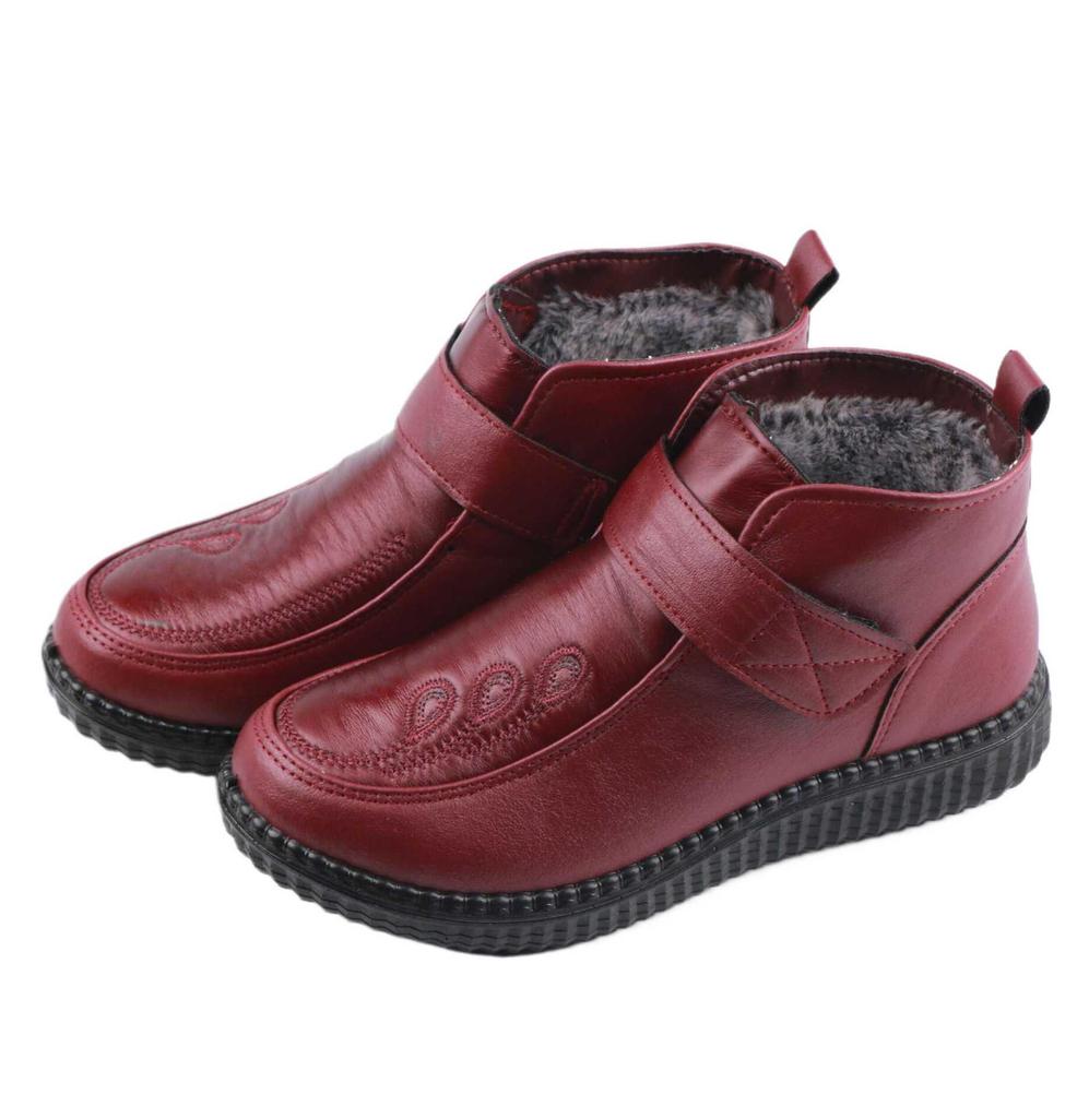 Women's Winter Cotton Shoes - Warm, Velvet-Lined, Middle-Aged & Elderly Style