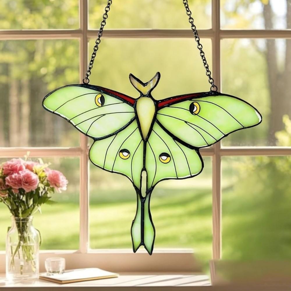 Window Hanging Design Luna Moth Butterfly Unique Handmade Suncatcher Window Hanging  Windows Decor