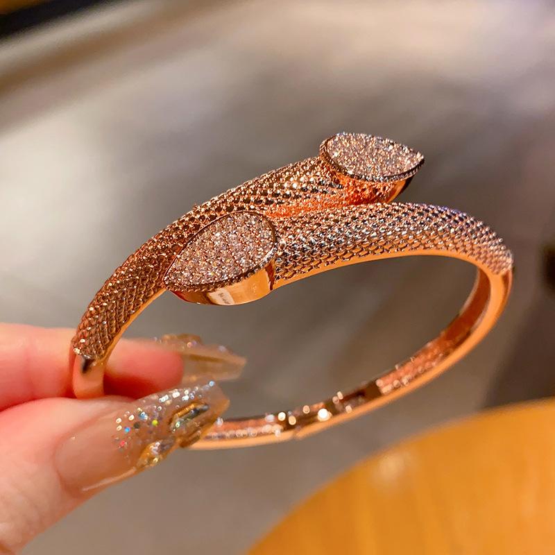 High End Exquisite Copper Zircon Bracelet Full Zirconia Men's and Women's Bracelets