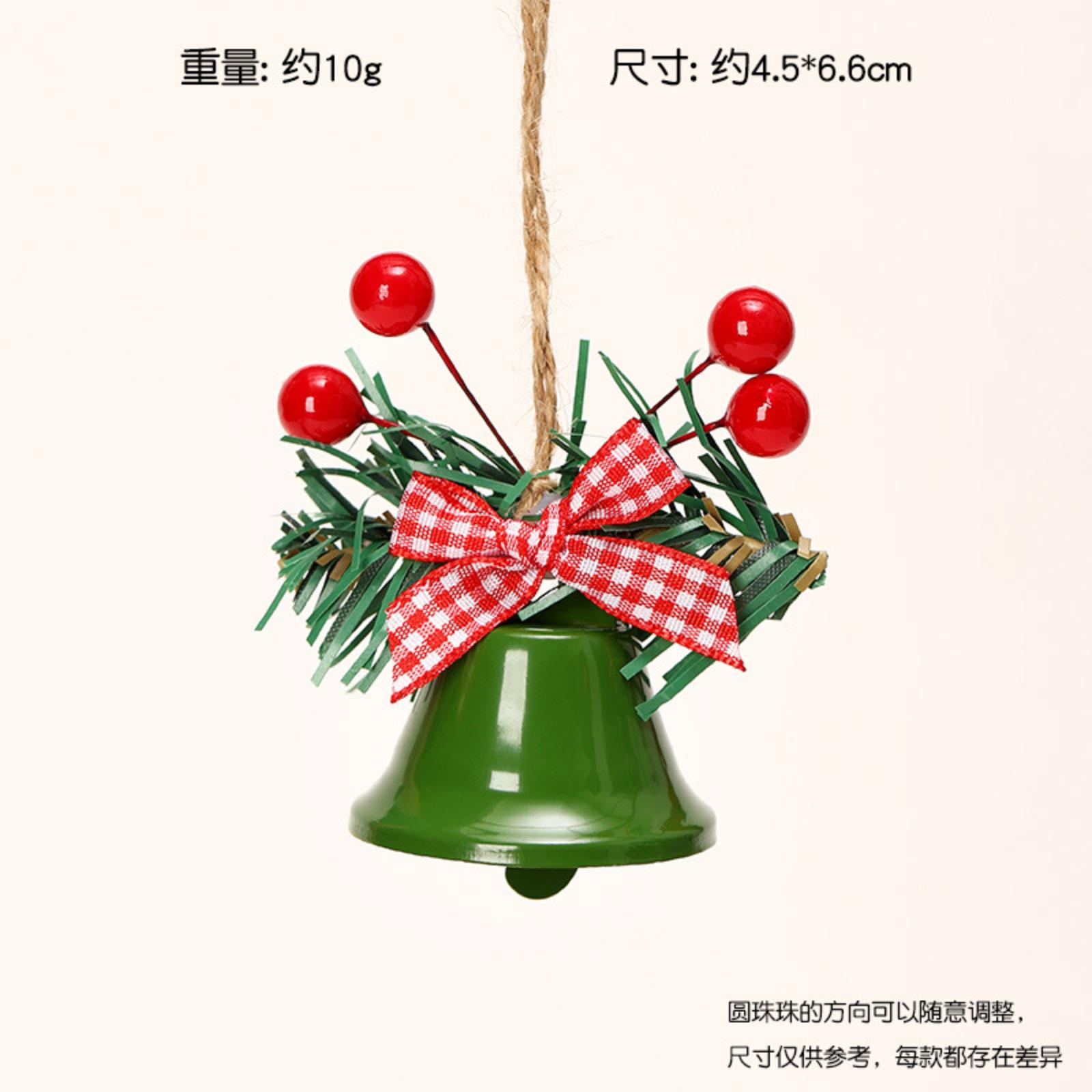 

Різдвяні ковані залізні дзвіночки, прикраси для ялинки, аксесуари для DIY, реквізит, прикраси для вікон One Size