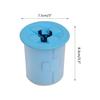 Soft Gentle Silicone Solid Color Pet Dog Paw Cleaner Cup Foot Washer Tool (Blue)