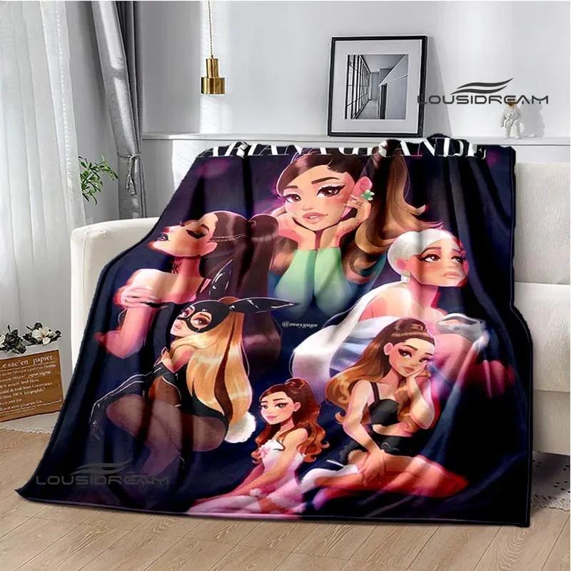 Singer Ariana Grande Printed Blanket Warm Flannel Blankets Soft And Comfortable Home Travel Blanket Bed Linings Birthday Gift