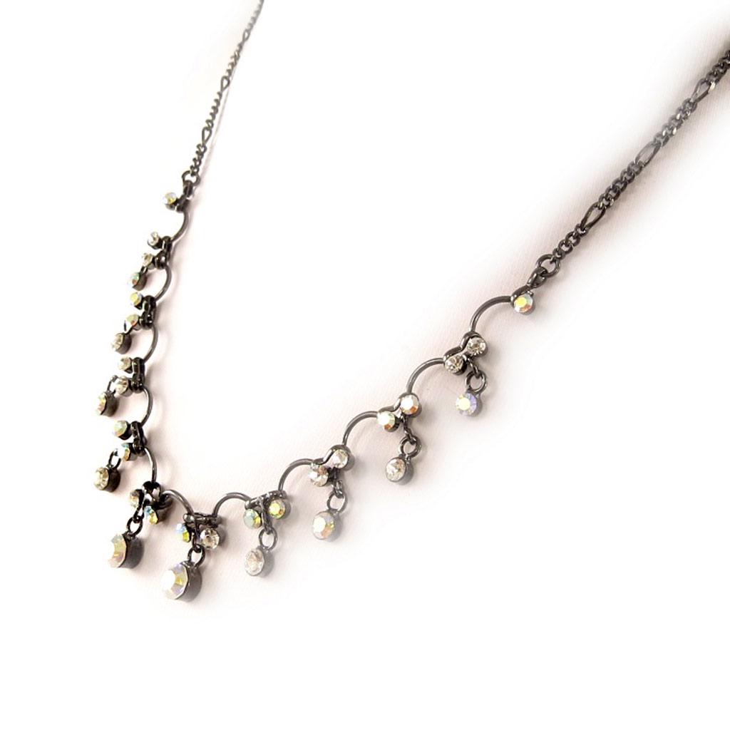 Les Trésors De Lily [D3671] - White 'Eglantine' Designer Necklace