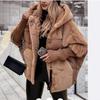 2024 European & American Trendy Patchwork Down Cotton Jacket for Women - Loose Fit, Autumn & Winter Collection