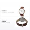 Casio Fashion and Casual Quartz Movement Leather Strap Japanese and Korean Watch Men's Watch White Dial BEM-302L-7A