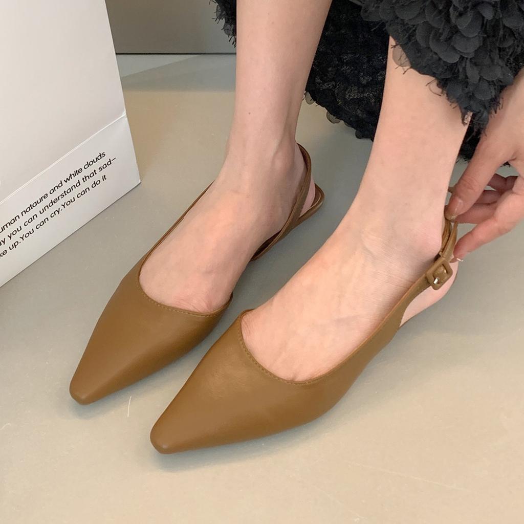 Fashion Bailamos Brand New Flat Sandals Shallow Slip On Women Slingback Shoes Soft Casual Ladies Sandal Flat Heel Outdoor Dress Mules