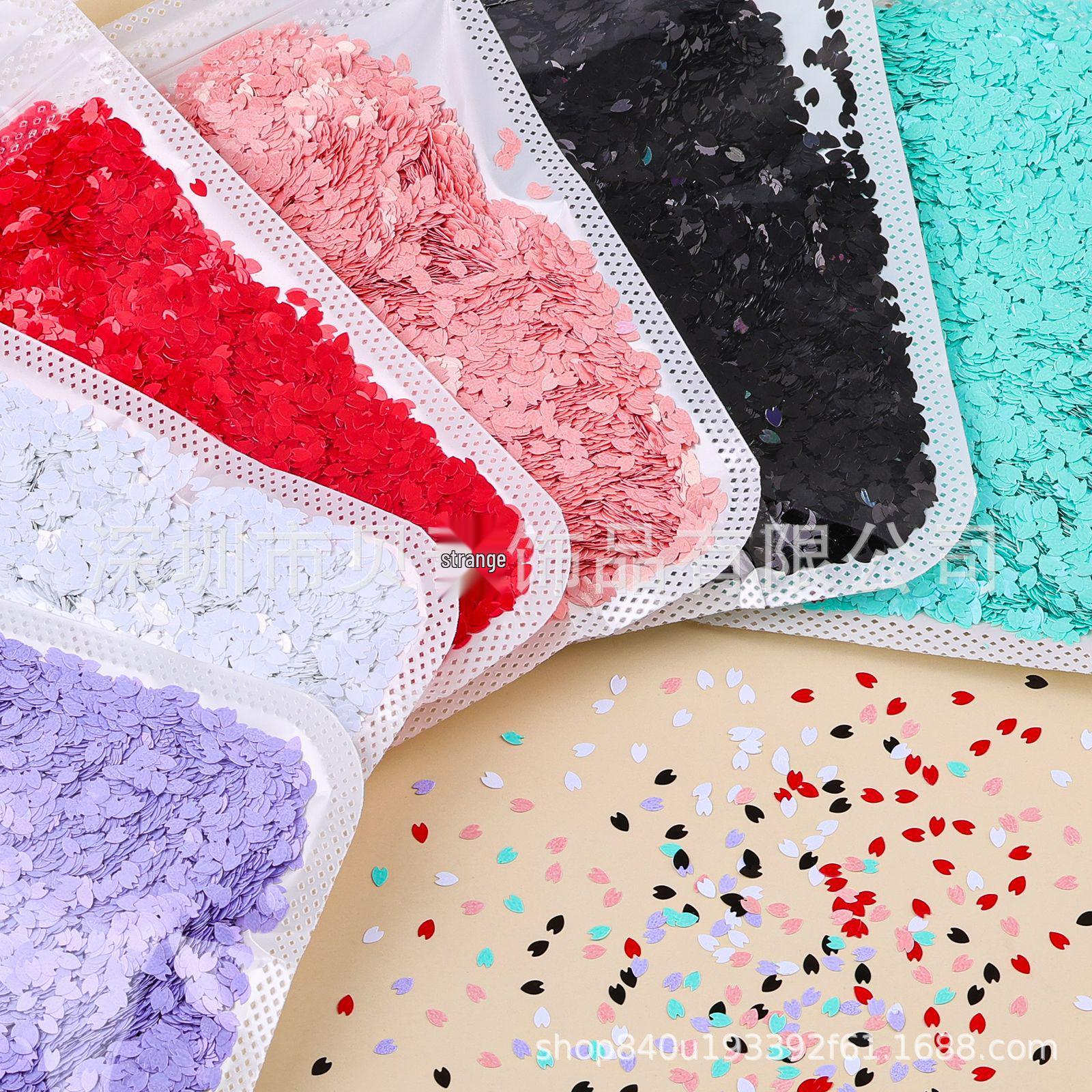 Iridescent Nail Art Glitter Petal Sequins Stickers for Handmade Decorations 3g