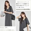 Short Plus Adult [Augseed] Women's Dress, Spring/Summer, Sleeve, Long, V-Neck, Elegant, Size, Half-Zip, A-Line, Cute, (L)