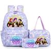 3Pcs/Set KPop Demon Hunter School Bags Girls Teens Rumi Mira Zoey Youth School Backpack Travel School Students Laptop Backpack
