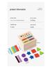 Montessori Wooden Educational Toy: Shape & Color Matching Coin Box for Early Learning