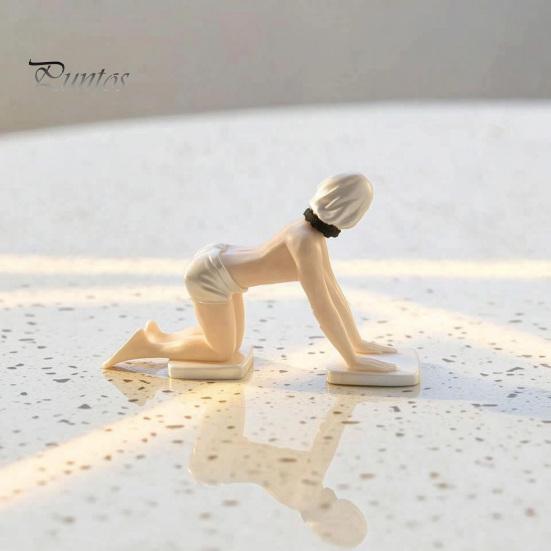 Creative Office Desk Gadgets 3D Printed Masked Hottie Ornament, Cool Mysterious Character Figurine, Stable Novelty Gifts for Gamers Base Desktop