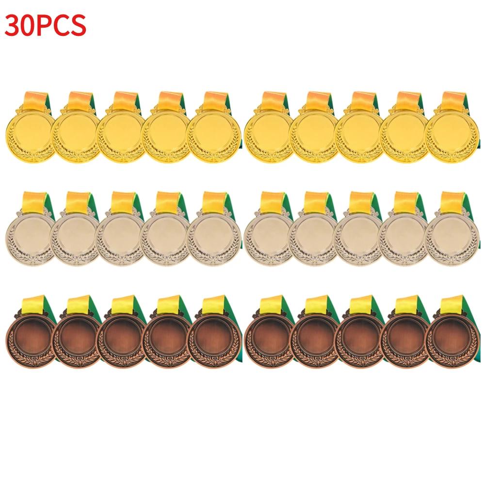 10/20/30PCS Gold Silver Bronze Award Medal Winner Reward Outdoor Sport Football Competition Prizes Medal for Kids Souvenir Gift