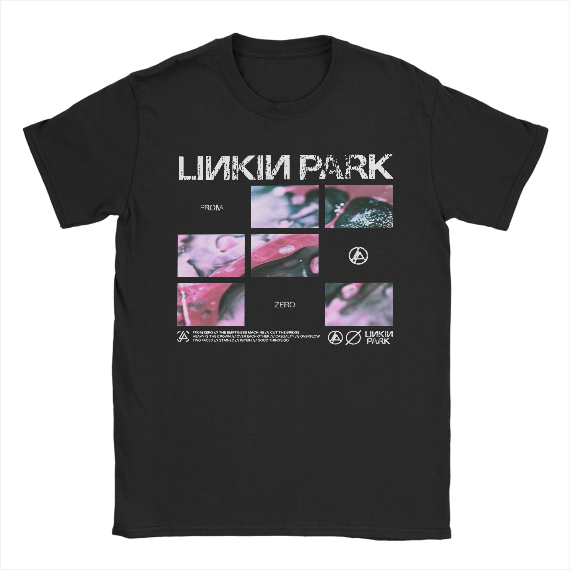 

Женская хлопковая повседневная футболка 2025 Linkined Parked с круглым вырезом и коротким рукавом, летняя свободная футболка S