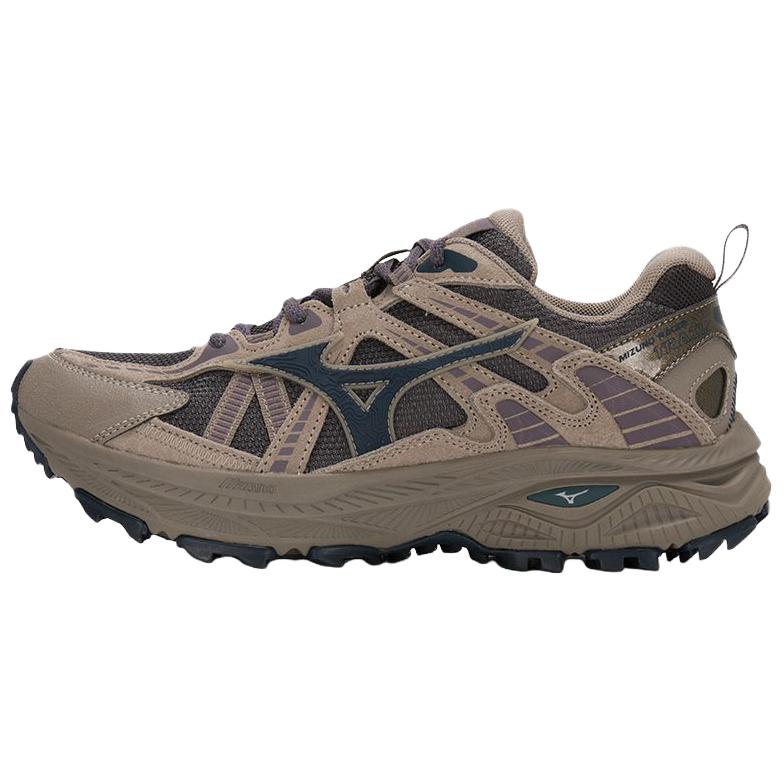 Mizuno Racer Trail Comfortable Versatile Shock Absorbing Breathable Lightweight Running Shoes Unisex Sneakers Gray D1GH2238-14