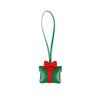 Snowman Leather Santa Claus Keychain Cartoon Pu Bag Pendant Xmas Key Ring  Holiday Present