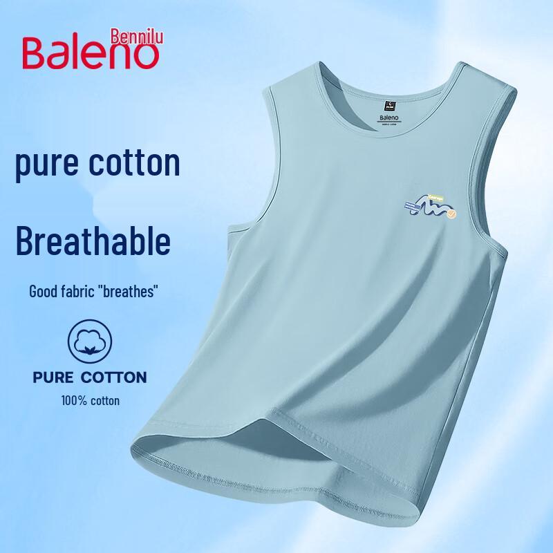

Baleno Men s Japanese Style Pure Cotton Sleeveless Tank Top 2XL