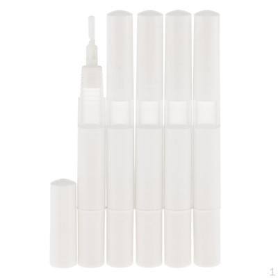 5 Ml Empty Pens Cosmetic Container Growth Liquid Tube Mascara Nail Oil Pen Brush White/Pink