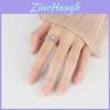 Sunflower Adjustable Stress Relief Ring With Rotating Design For Women Jewelry Lovers