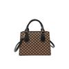 New Retro Texture Casual Simple Plaid Fashion Shoulder Crossbody Portable Small Square Bag Woman
